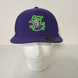 NWT Pacific Headwear Flex Fit Ha Ha Ha The Joker Grin Fitted Hat L/XL 7-3/8-8